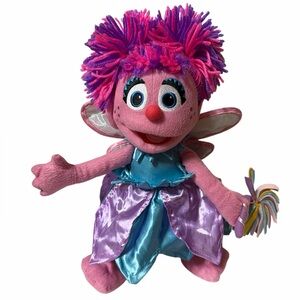 Sesame Street Live Abby Cadabby Plush Pink Muppet Fairy Stuffed Animal 14 in Toy